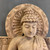 Buddha wooden statue - ht 92cm