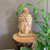 Wooden Carved Buddha Face - Ht-46cm