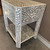 Mother of Pearl Inlay Bedside with Shelf - Grey