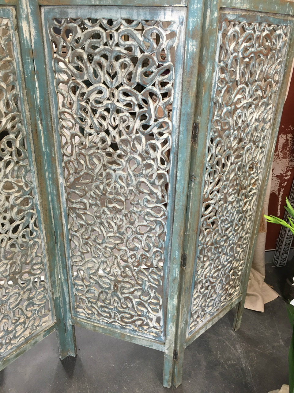 Wooden hand carved screen wall panel Sohal Living