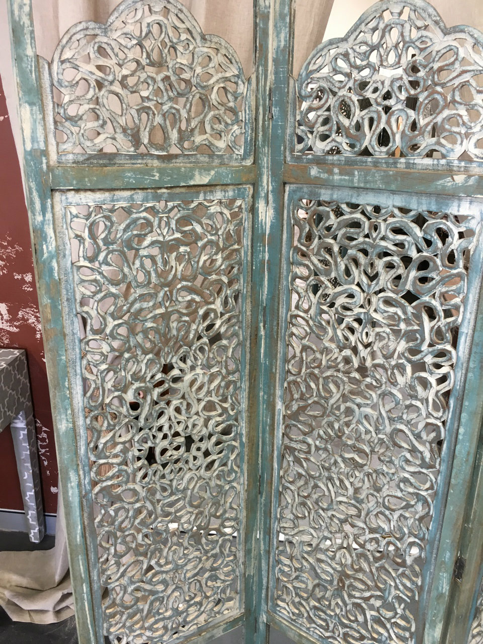 Wooden hand carved screen wall panel Sohal Living