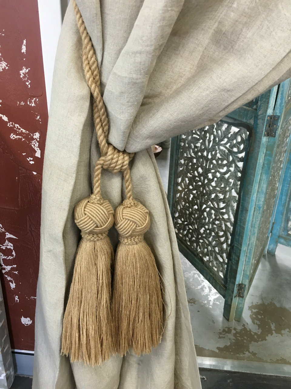 Jute curtain Tie back Sohal Living