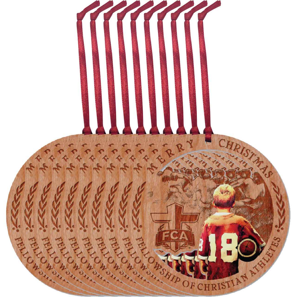FCA Influencer Wooden Ornament - Pack of 10