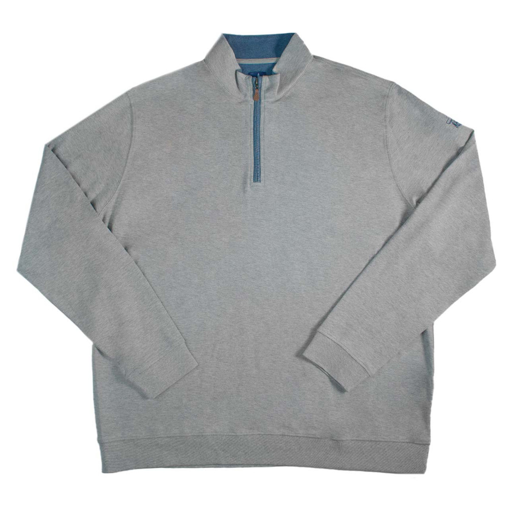 Johnnie-O - Sully Quarter Zip - LIGHT GRAY