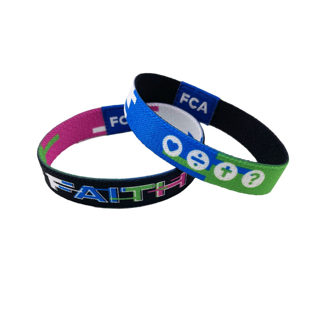 Fields of Faith Glitch Sportflex Wristband - YOUTH