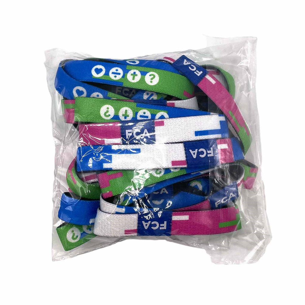 Fields of Faith Glitch Sportflex Wristband - YOUTH - Pack of 25