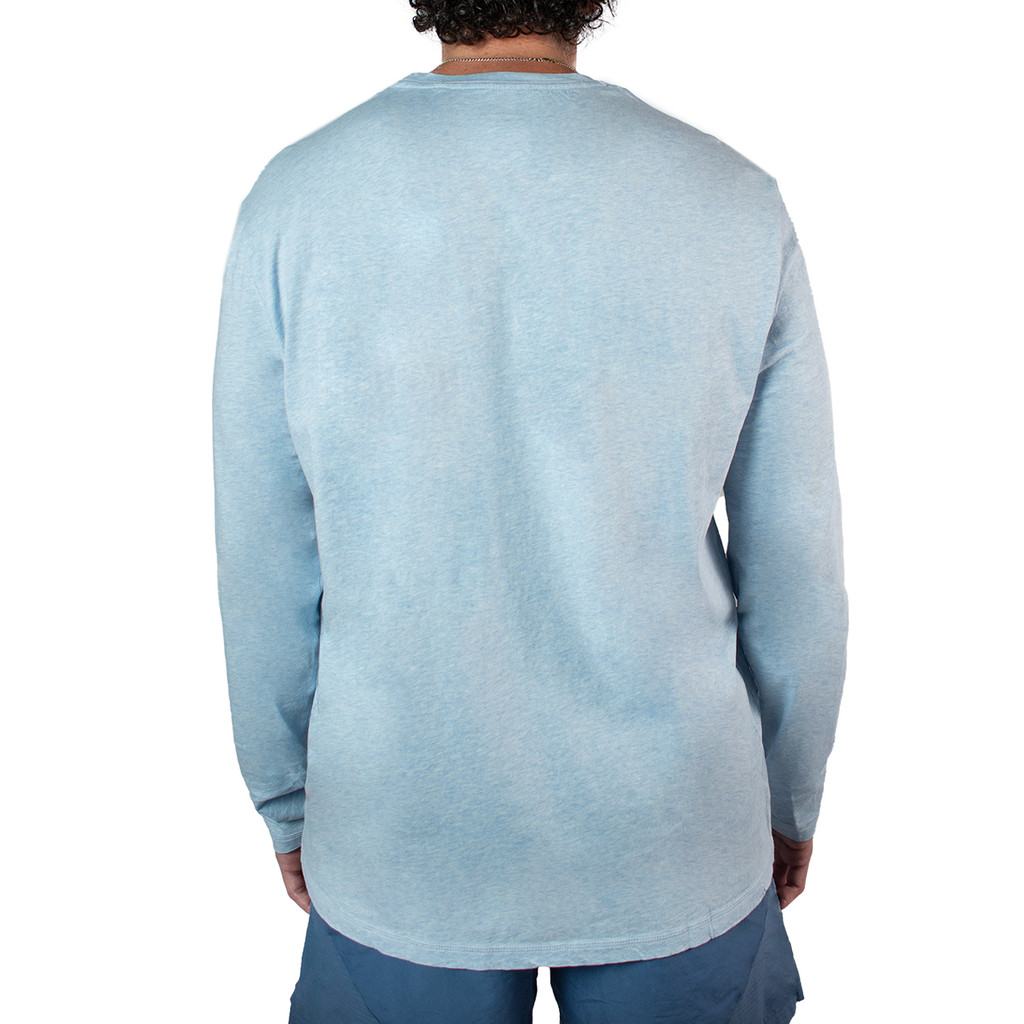 Johnnie-O - Heathered Brennan LS - GULF BLUE