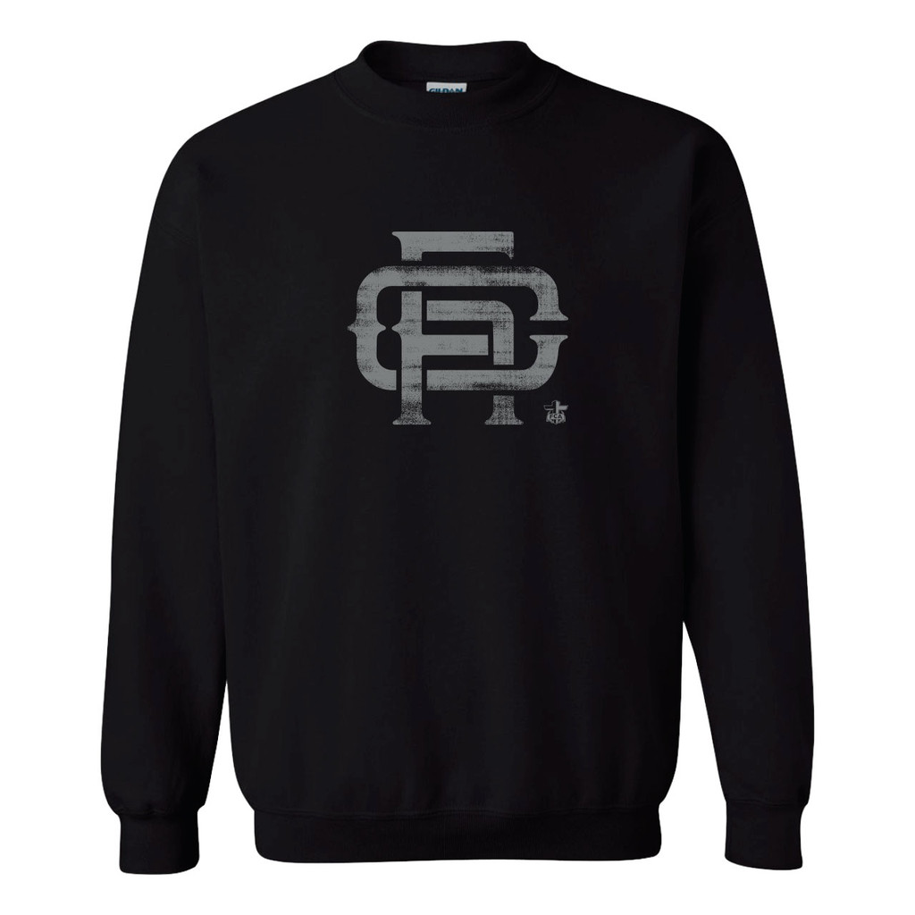 FCA Basics - Big Monogram Crewneck - BLACK