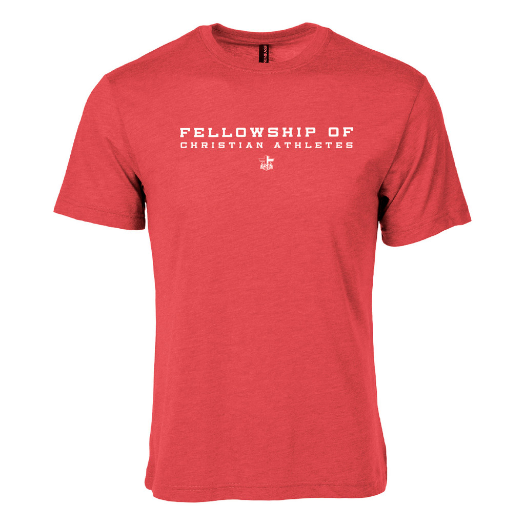 FCA Basics - Standard Type Tri-blend Tee - RED HEATHER