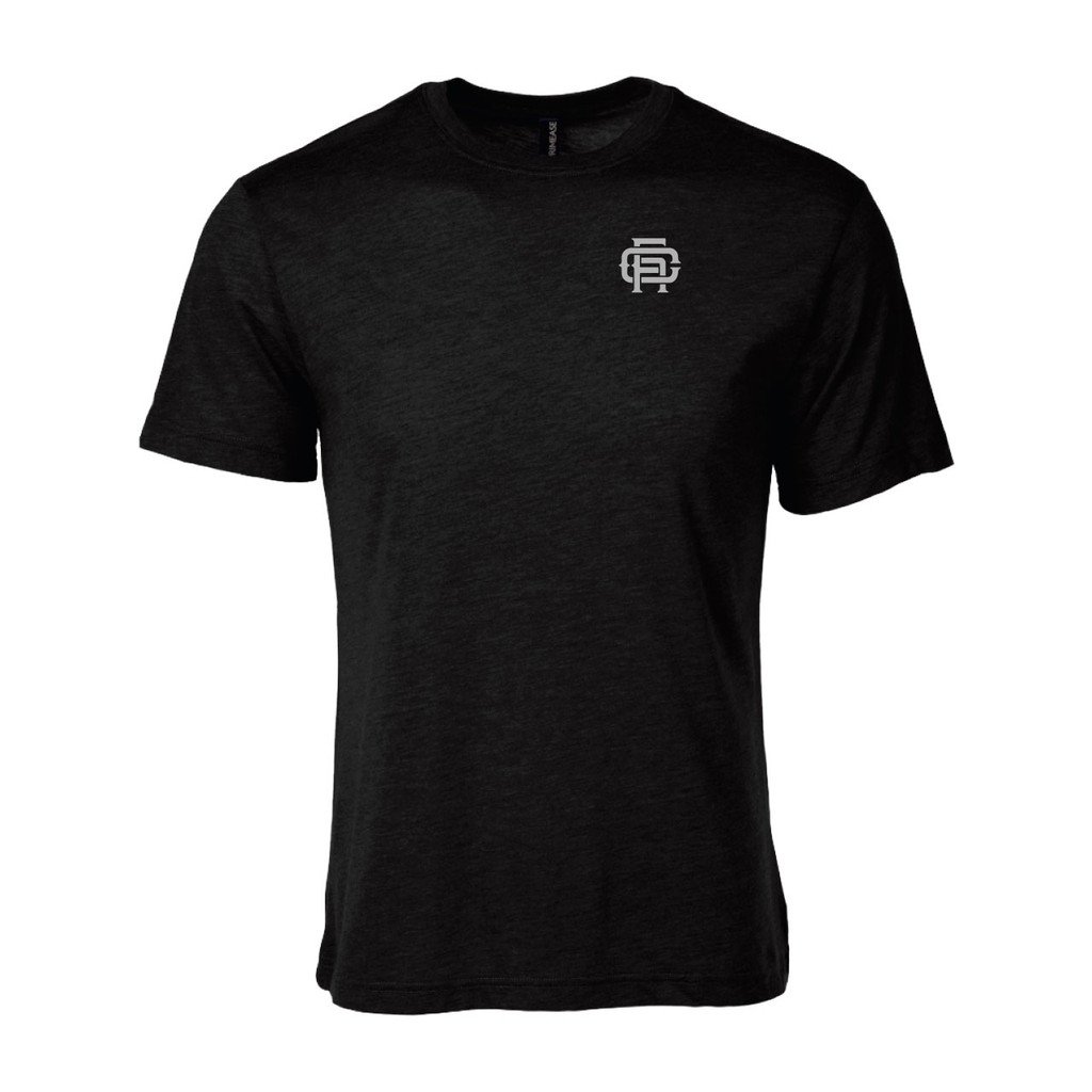 FCA Basics - Mini Monogram Tri-blend Tee - BLACK