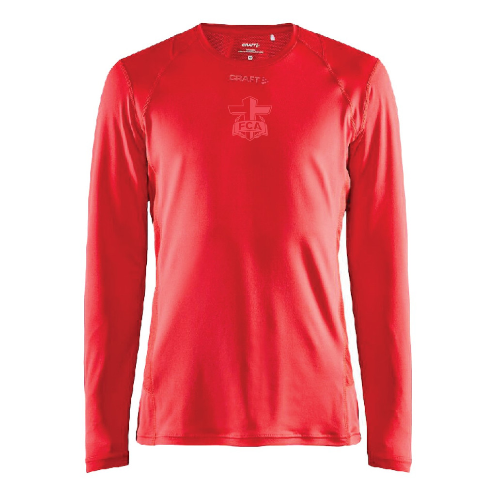 FCA - CRAFT Adv Essence LS Tee (Mens) - BRIGHT RED