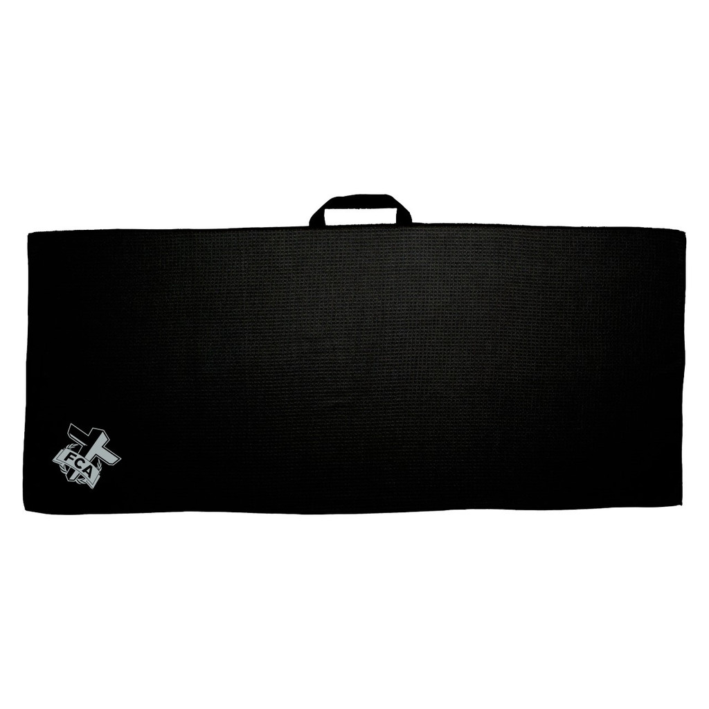 Waffle Caddy Golf Towel - BLACK