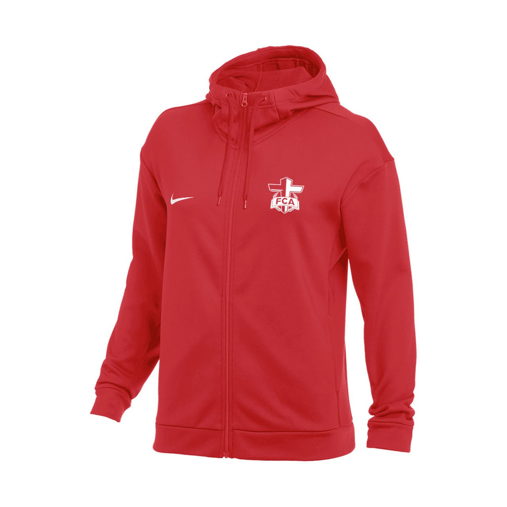 Nike - Women's Thermal Full Zip Hoodie - RED