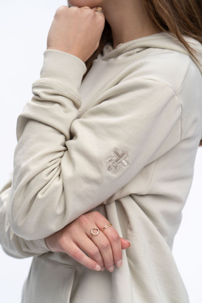 Ladies Cross 54 Hoodie - Cream