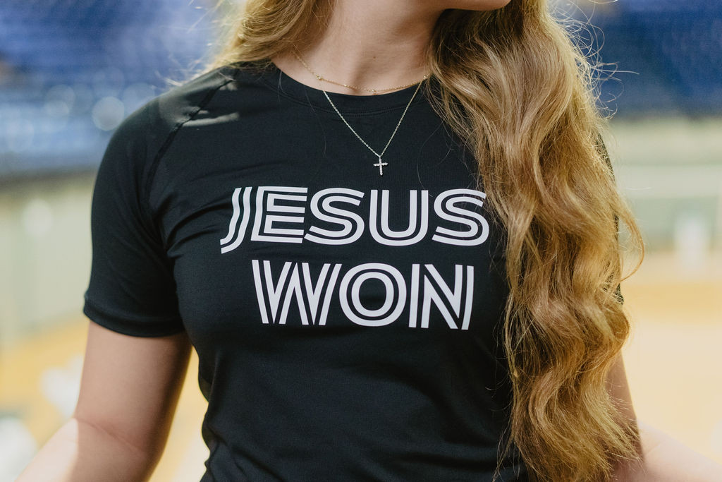Jesus Won Performance Tee - Black