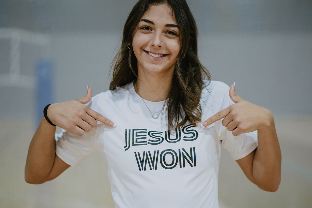 Jesus Won Performance Tee - White
