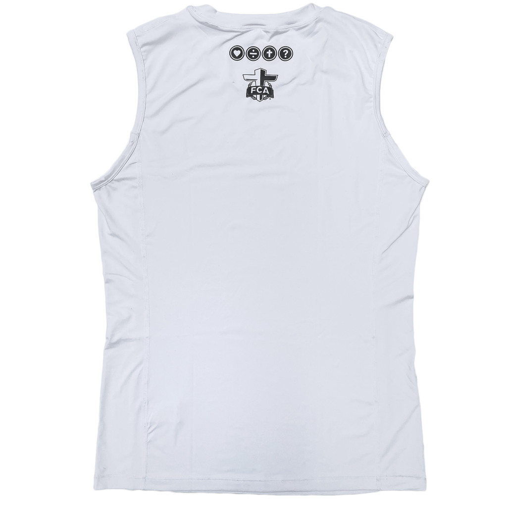 Jesus Won Performance Sleeveless Tee - White