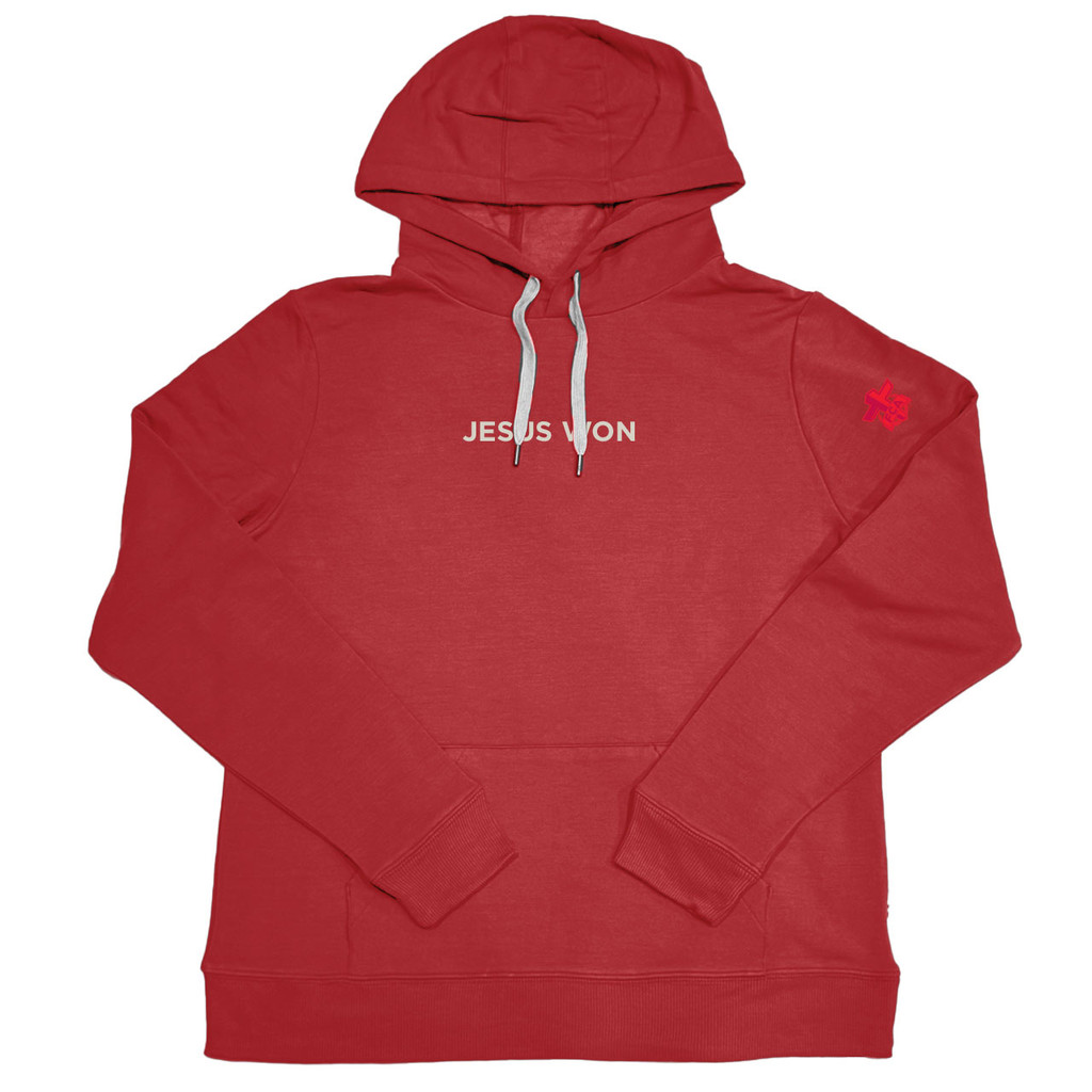 Unisex Jesus Won 54 Hoodie - Red