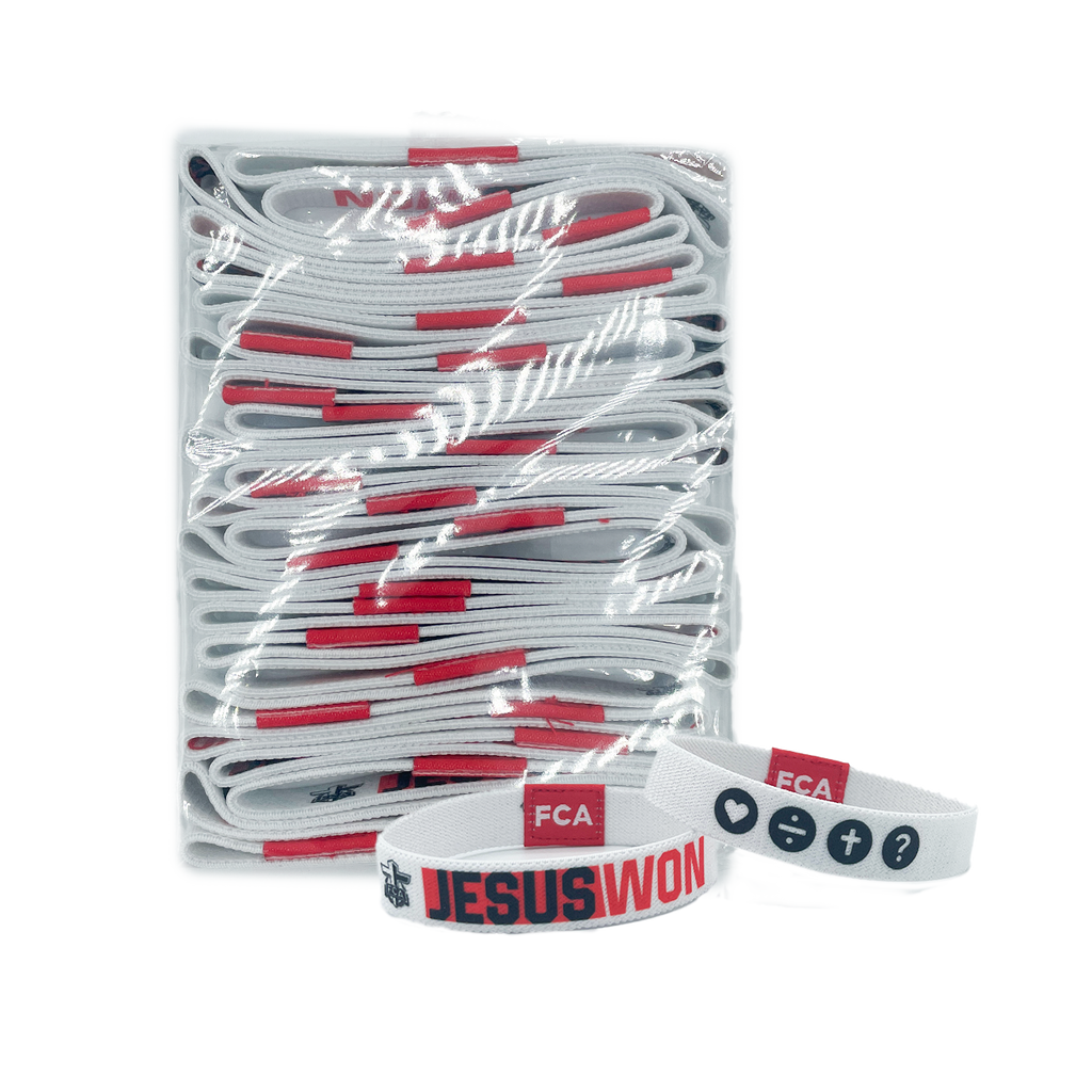 Jesus Won Sportflex Wristband - YOUTH - Pack of 25