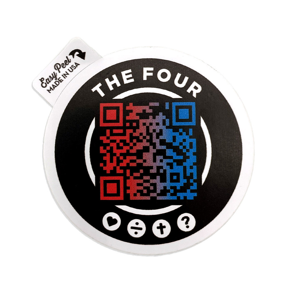 The Four QR Sticker