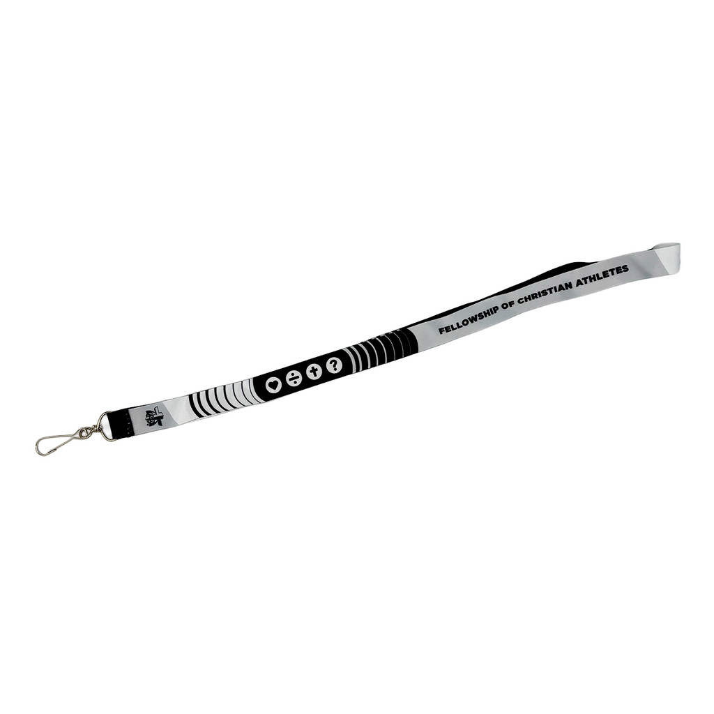 The Four Lanyard - Black/White
