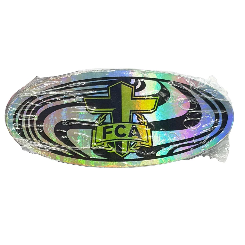 Cross Chrome Sticker - Pack of 25