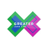 Greater >< Sticker (Multicolored)