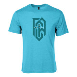 FCA Basics - Insignia Tri-blend Tee - AQUA FCA Basics - Insignia Tri-blend Tee - AQUA