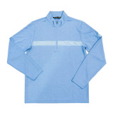 TravisMathew - Upgraded Stripe Quarter Zip - QUIET HARBOR