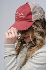 Script Trucker Hat - Red Script Trucker Hat - Red