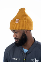 Hem Tagged Beanie - Brown
