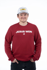 Jesus Won Fall '25 Crewneck - Red