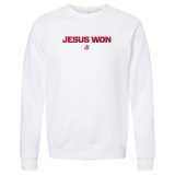 Jesus Won Fall '25 Crewneck - White Jesus Won Fall '25 Crewneck - White