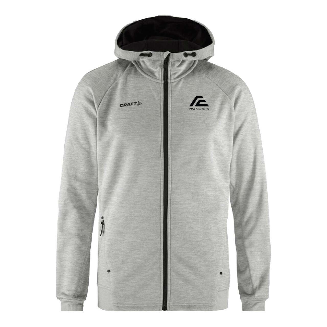 FCA SPORTS - CRAFT Adv Unify FZ Hood (Mens) - GREY MELANGE