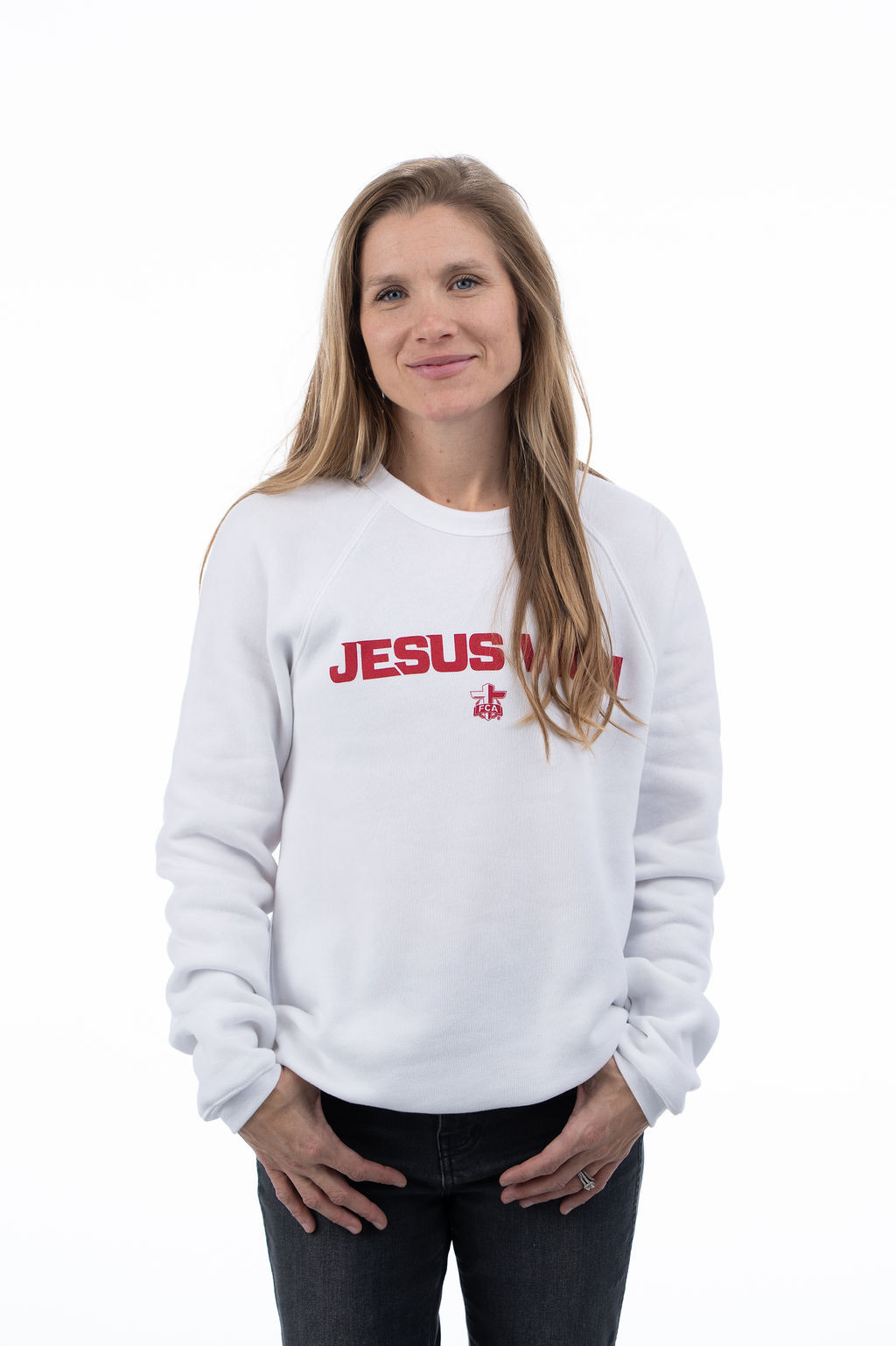 Tultex スウェット USA製 JESUS won by one キリスト Jesus Won Ark Crewneck - Red