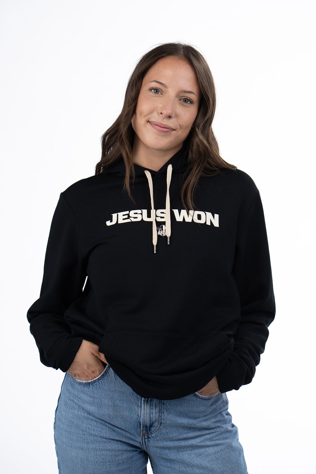 Unisex Jesus Won 54 Hoodie - Black