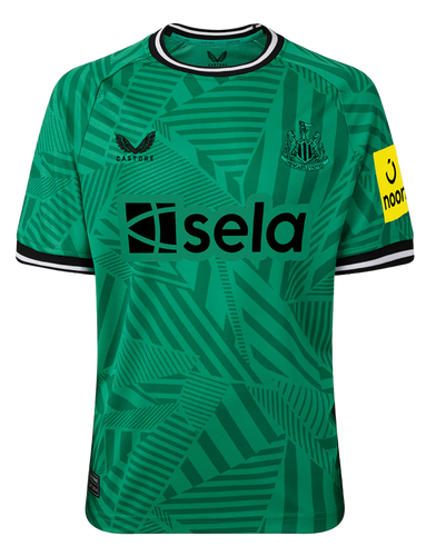 BRUNO G. #39 Newcastle United 23/24 Kid's Away Shirt and Shorts - PL Font