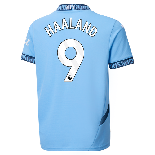 HAALAND #9 Manchester City 24/25 Kid's Home Shirt and Shorts - PL Font