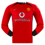 Manchester United 02/04 Men's Home Retro Long Sleeve Shirt