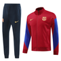 Barcelona 24/25 Men's Red Long Zip Jacket