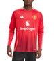B.FERNANDES #8 Manchester United 24/25 Men's Home Long Sleeve Shirt - Man United Font