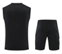Real Madrid 24/25 Men's Black-Gold Training Tank Top