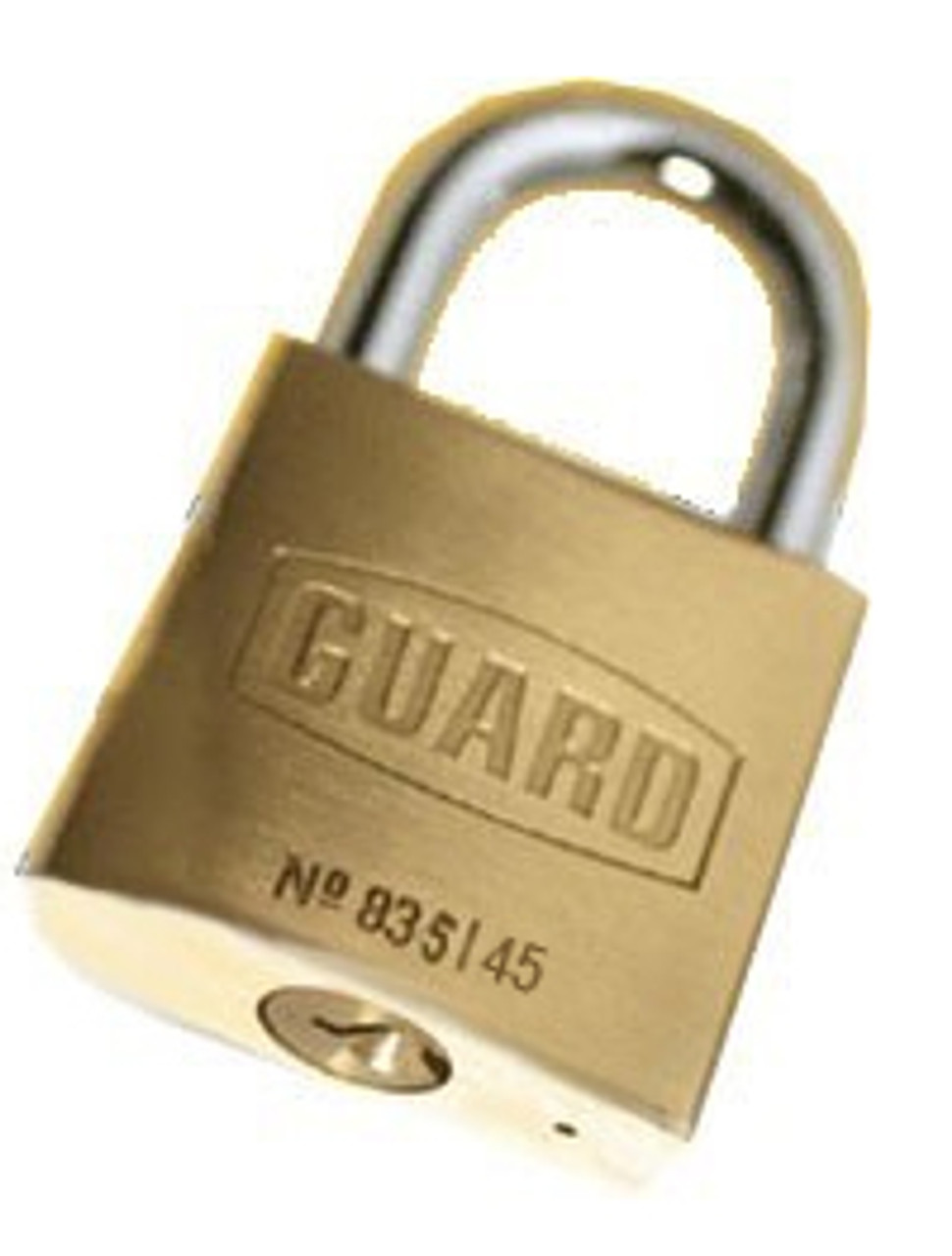 Guard 835 Brass Padlock 1-¾ (45mm) BODY 1SHACKLE