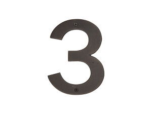 Emtek Bronze House Number Digit 3 Emtek Bronze House Number Digit 3