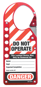 427 Red Labeled Snap-On Hasp 2-7/8" x 7" 427 Red Labeled Snap-On Hasp 2-7/8" x 7"