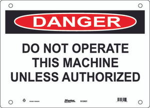 Guardian Extreme S12850 Danger Sign