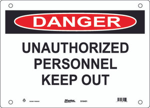 Guardian Extreme S19400 Danger Sign