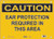 Guardian Extreme S6150 Caution Sign
