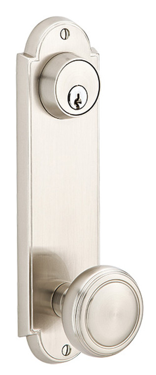 Emtek Delaware Keyed Style 5-1/2" Center to Center Keyed Style in Satin NIckel finish