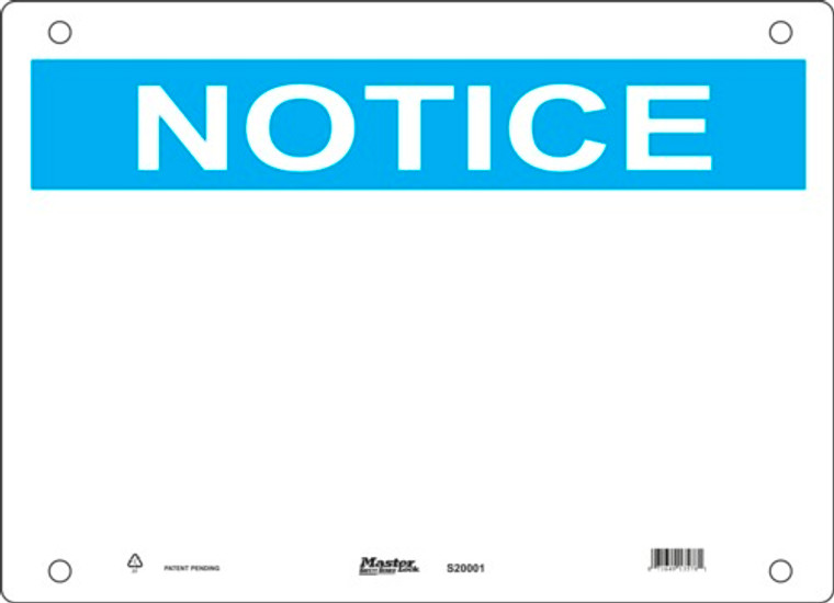 Guardian Extreme S20000 Notice Sign Guardian Extreme S20000 Notice Sign